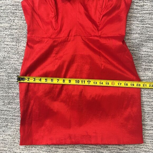 NWT Bardot Mini Bow Dress Anthropologie Red Size 12 - Picture 9 of 12